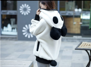 Panda Hoodie with a tail